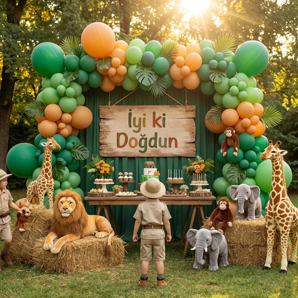 2026 Doğum Günü Balon Süsleme Konseptleri: Safari, Uzay ve Barbie